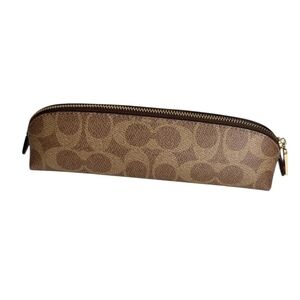 NWT Coach Brown Pencil Case